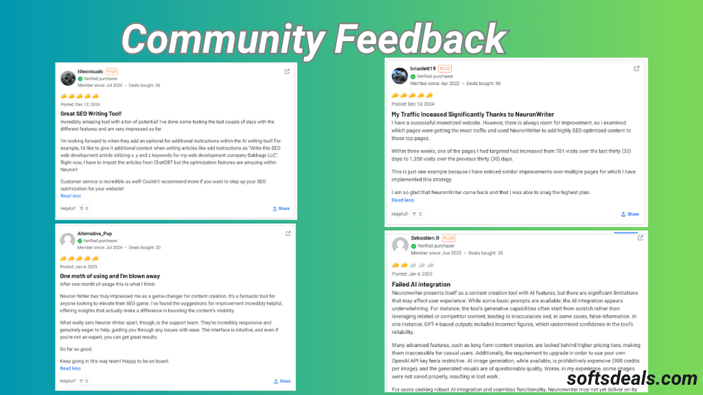 Neuronwriter Community Feedback 2025: Unveiling User Insights 3 Neuronwriter Community Feedback