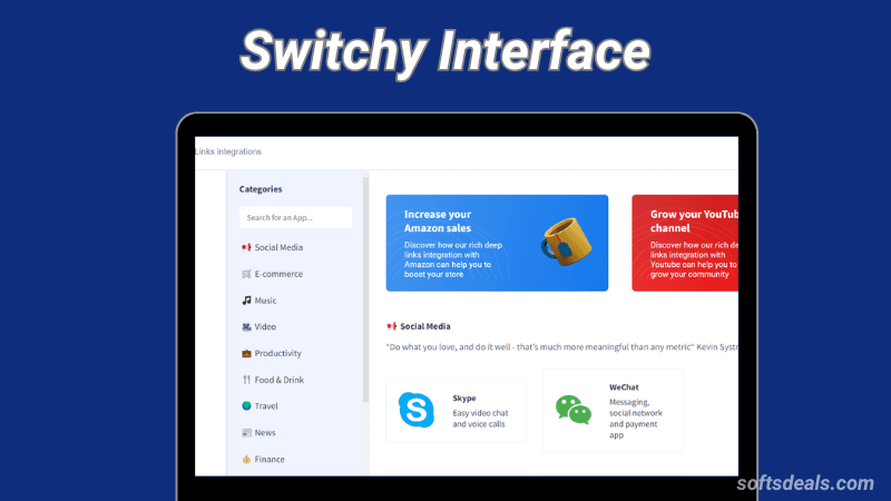 Switchy Lifetime Deal: Maximize Your Links! 2 Switchy Interface