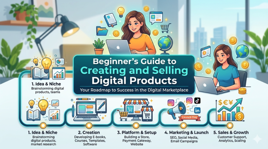 A Beginner’s Guide to Creating and Selling Digital Products in