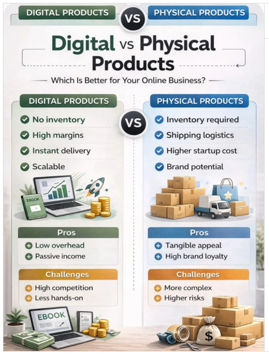 Digital Products vs Physical Products: Which Is Right for You? (2026 Edition) 2 PP 2