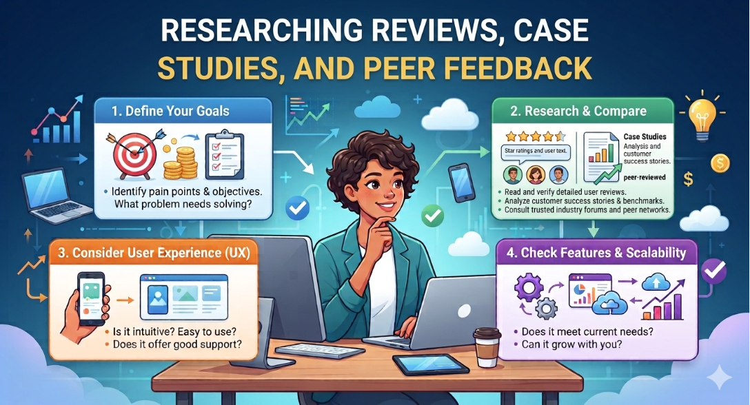 How to Choose the Best Digital Product for Your Needs (2026 Guide) 2 Researching Reviews Case Studies and Peer Feedback 1